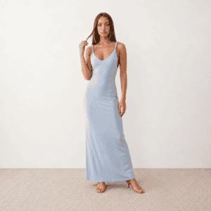 Liora Ribbed Spaghetti Strap Maxi Dress
